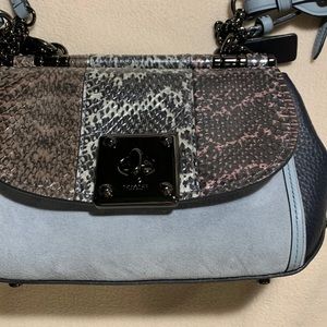 BNWOT Coach snakeskin bag with two strap options